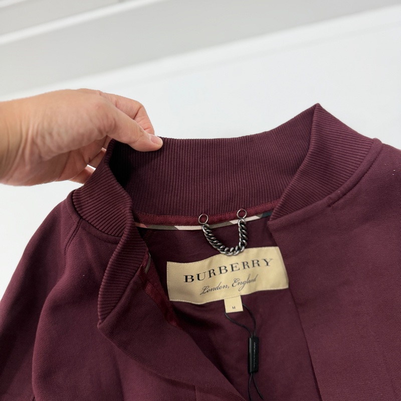 Burberry  勃艮第紅 披肩 斗篷 外套 罩衫-7