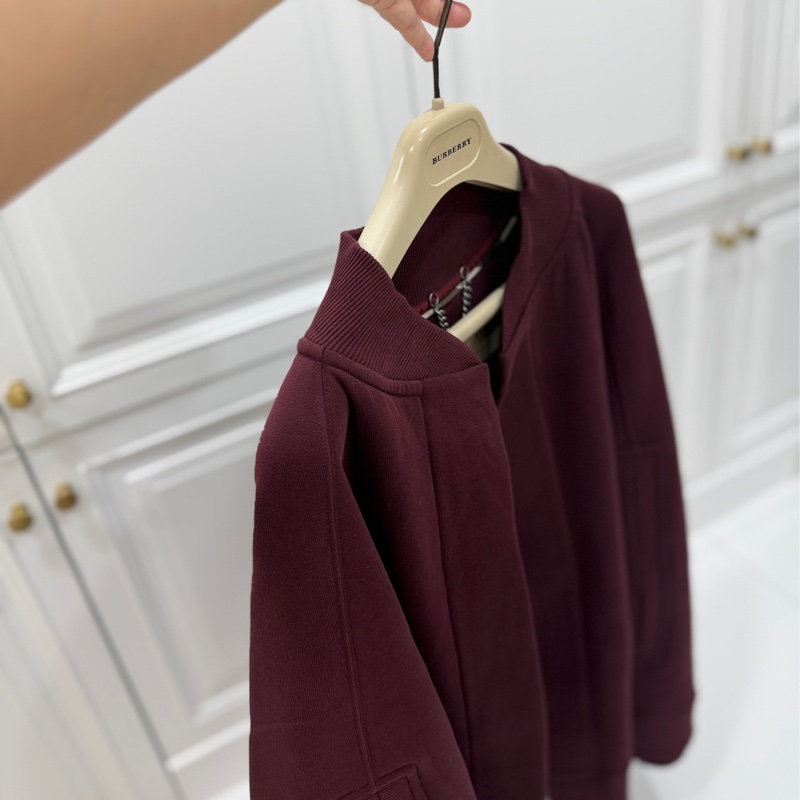 Burberry  勃艮第紅 披肩 斗篷 外套 罩衫-9