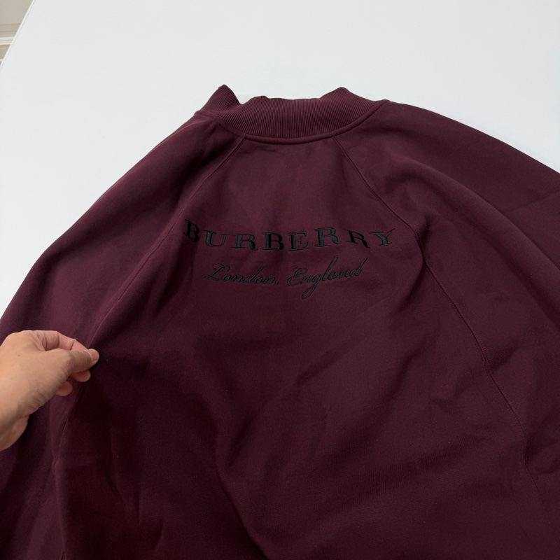 Burberry  勃艮第紅 披肩 斗篷 外套 罩衫-12