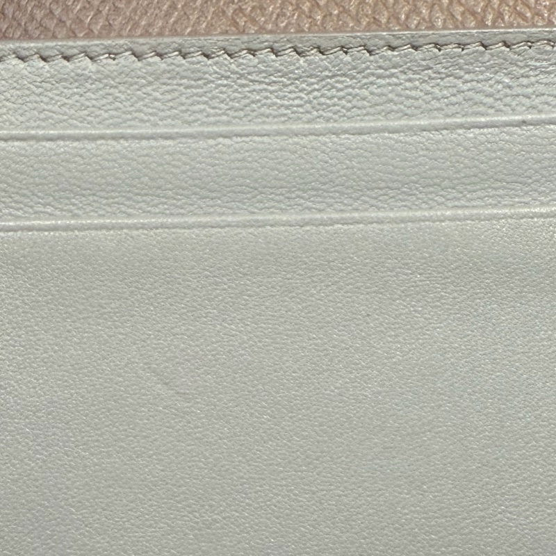 Celine L型大象灰拉鏈零錢包內裡淡藍色牛皮卡片夾二合一-31