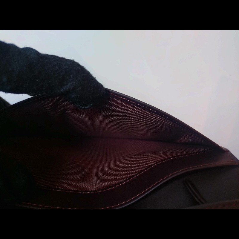 Chanel 黑荔枝皮菱格對開長夾-9