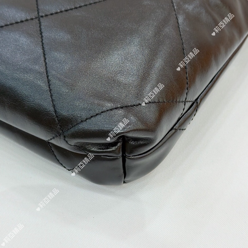 莉亞精品♡Chanel 22bag mini 季節限定珍珠 二手美包-10