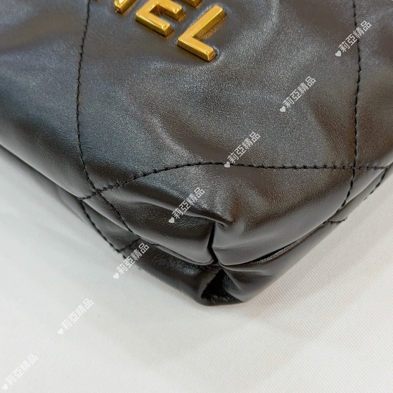 莉亞精品♡Chanel 22bag mini 季節限定珍珠 二手美包-11