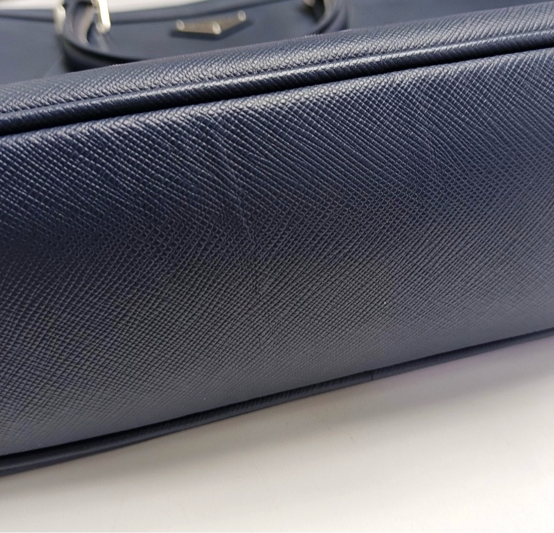 普拉達 Prada 藍色 正標 男土公文包  缺肩帶 🈚附件-6