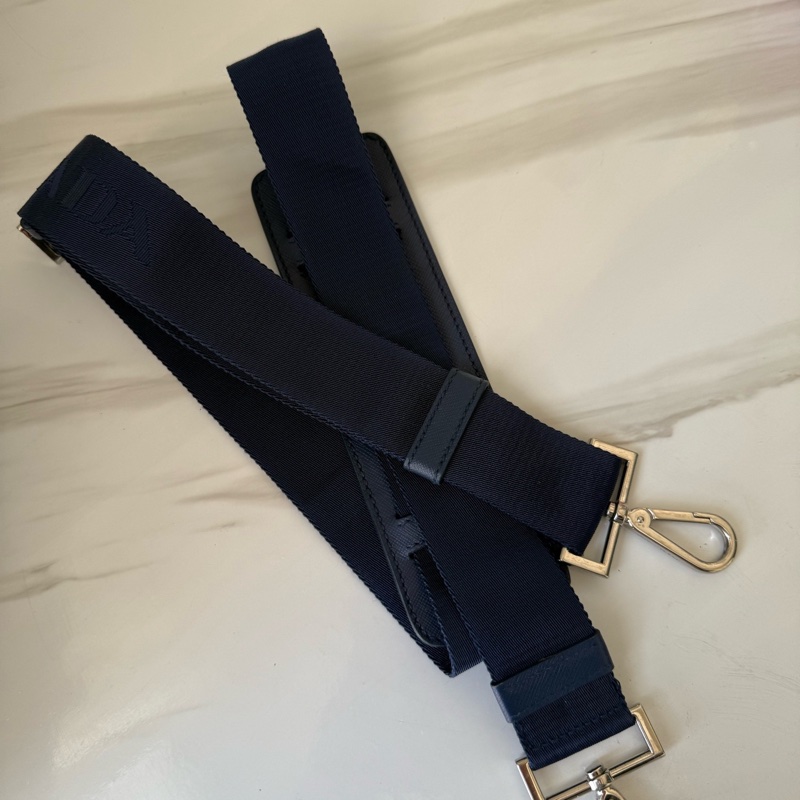 Prada 普拉達 藍色 正標 男士公文包 有肩帶 🈚附件-7