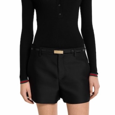 Gucci 女士 飾有飾牌扣的細腰帶75 80 85 90碼1cm-1