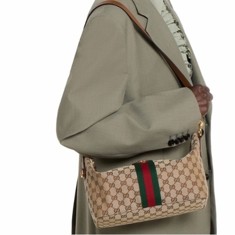 Gucci 女士 Vanity 拉鍊單肩包均碼碼中號、27.5cm*14.5cm*13cm
