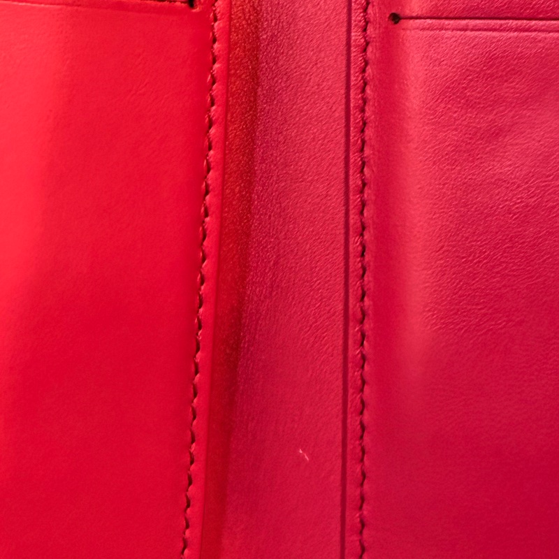 LV 黑牛皮中夾內裡桃紅色8卡中夾-22