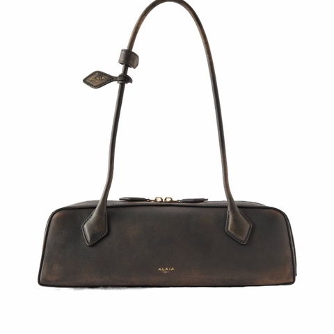 Alaia 女士 Le Teckel 中號紋理皮革單肩包均碼碼33cm*10cm*10cm
