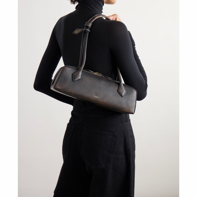 Alaia 女士 Le Teckel 中號紋理皮革單肩包均碼碼33cm*10cm*10cm-3