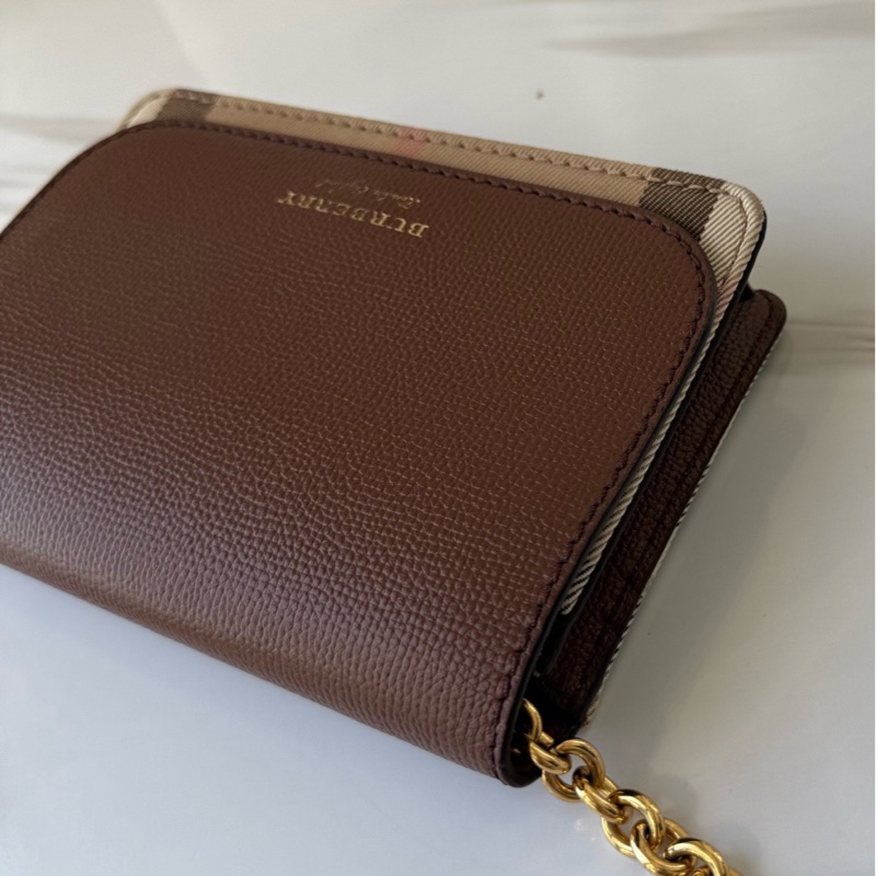 Burberry 巴寶莉  格紋 信封包 女士鏈條包 🈚附件-3