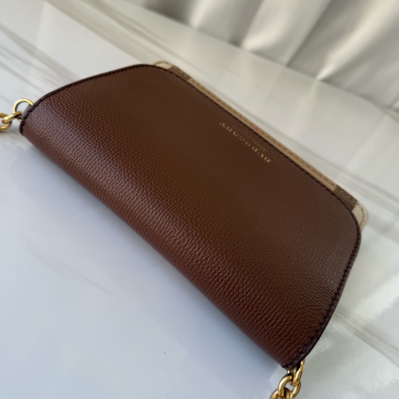 Burberry 巴寶莉  格紋 信封包 女士鏈條包 🈚附件-4