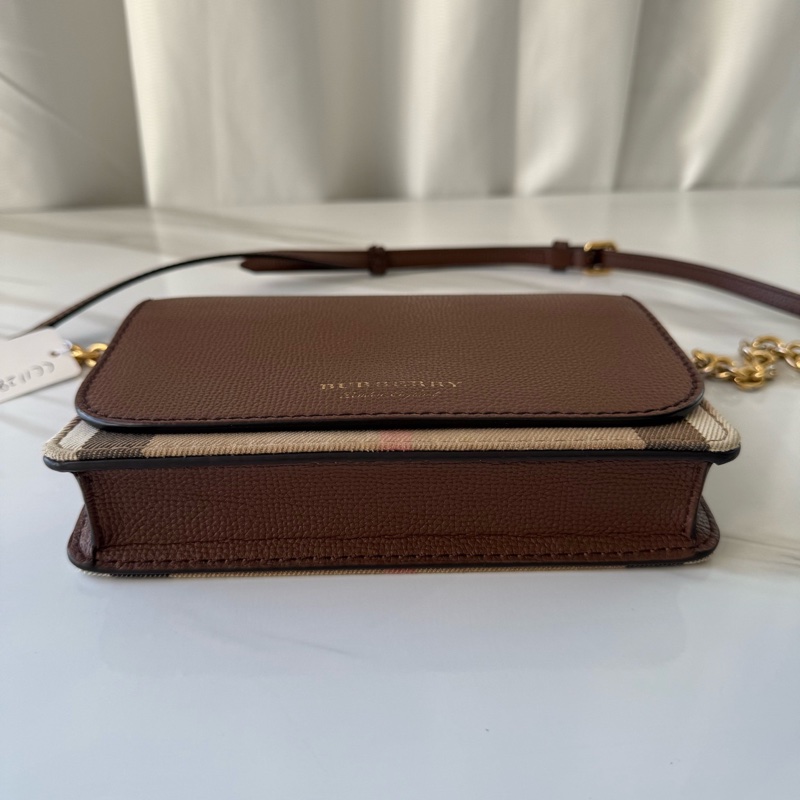Burberry 巴寶莉  格紋 信封包 女士鏈條包 🈚附件-5