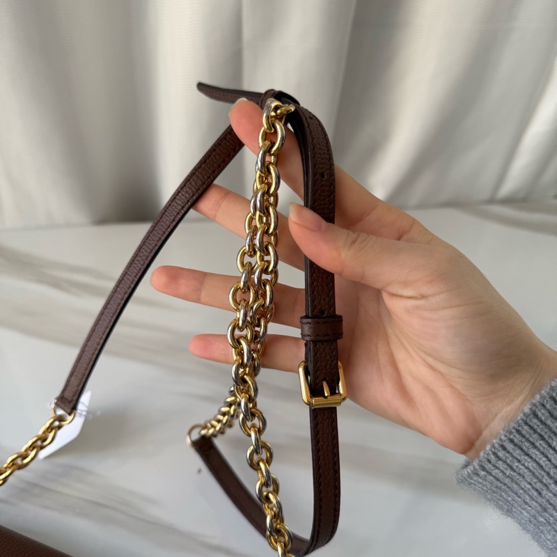Burberry 巴寶莉  格紋 信封包 女士鏈條包 🈚附件-7