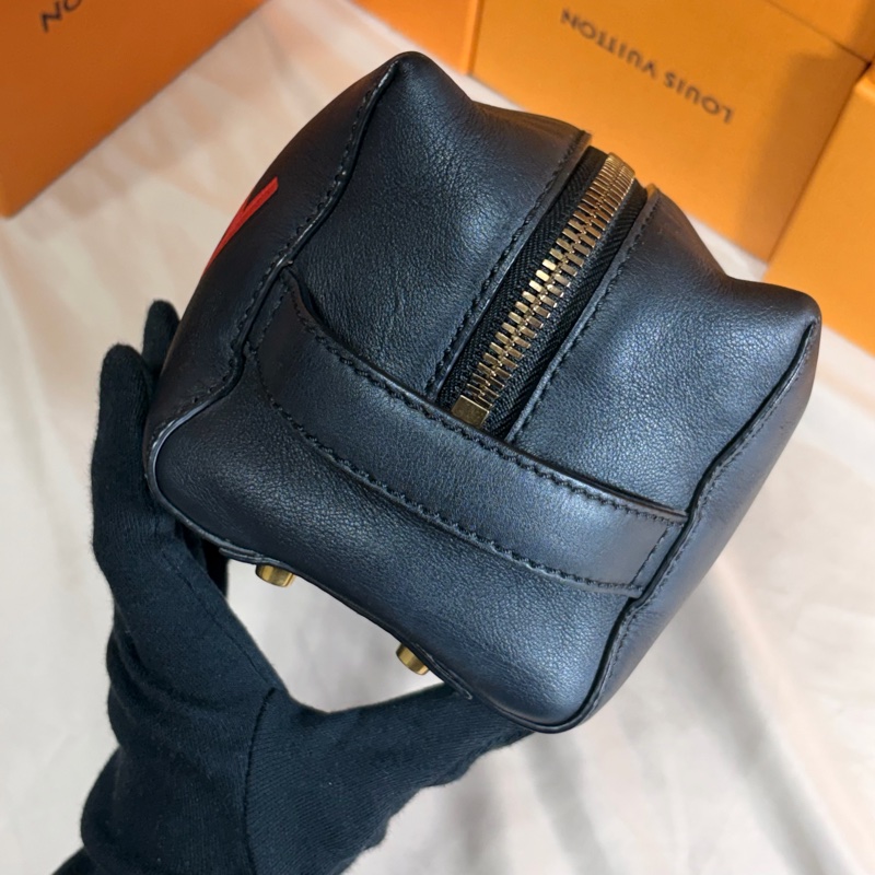🔥超級好看 Burberry 巴寶莉 大logo黑紅手拿包 化妝包-7