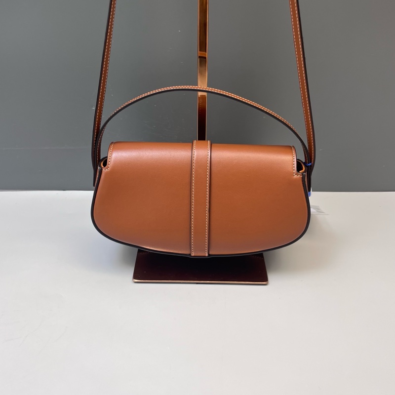 98新Celine復古棕光面牛皮鎖頭包-1