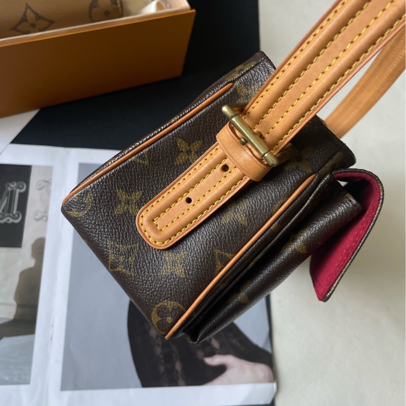 LV 路易威登中古駱駝包小號。-2