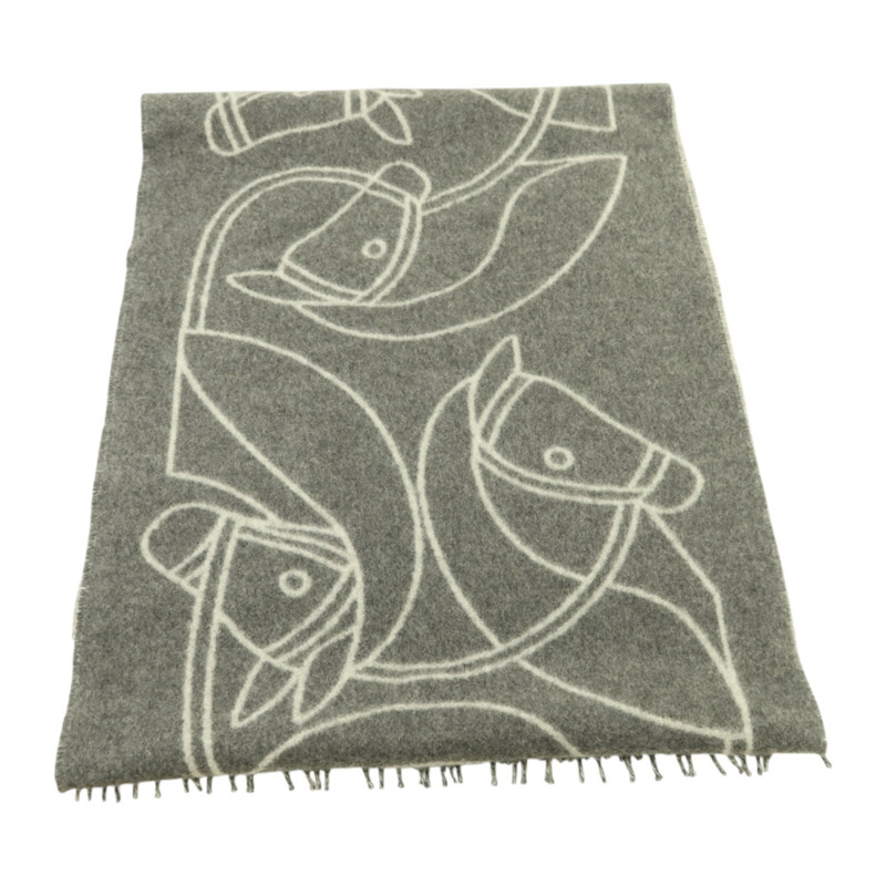 HERMES 羊絨Scarf 170x25圍巾-1