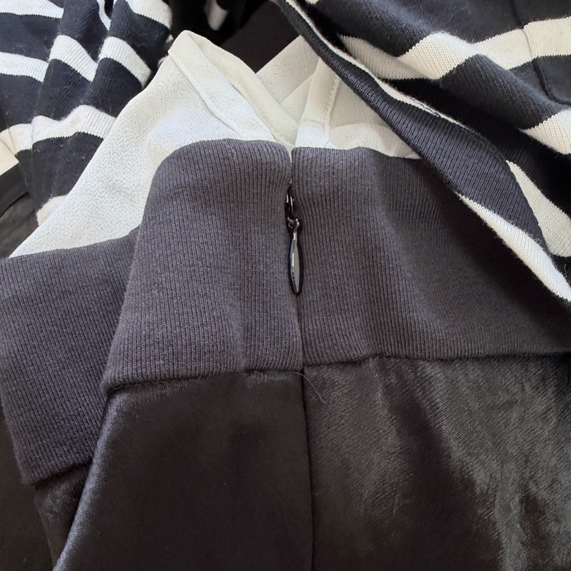 99）精品3.1 Phillip Lim 條紋拼接緞面洋裝：層次感細膩蕾絲  L號-13