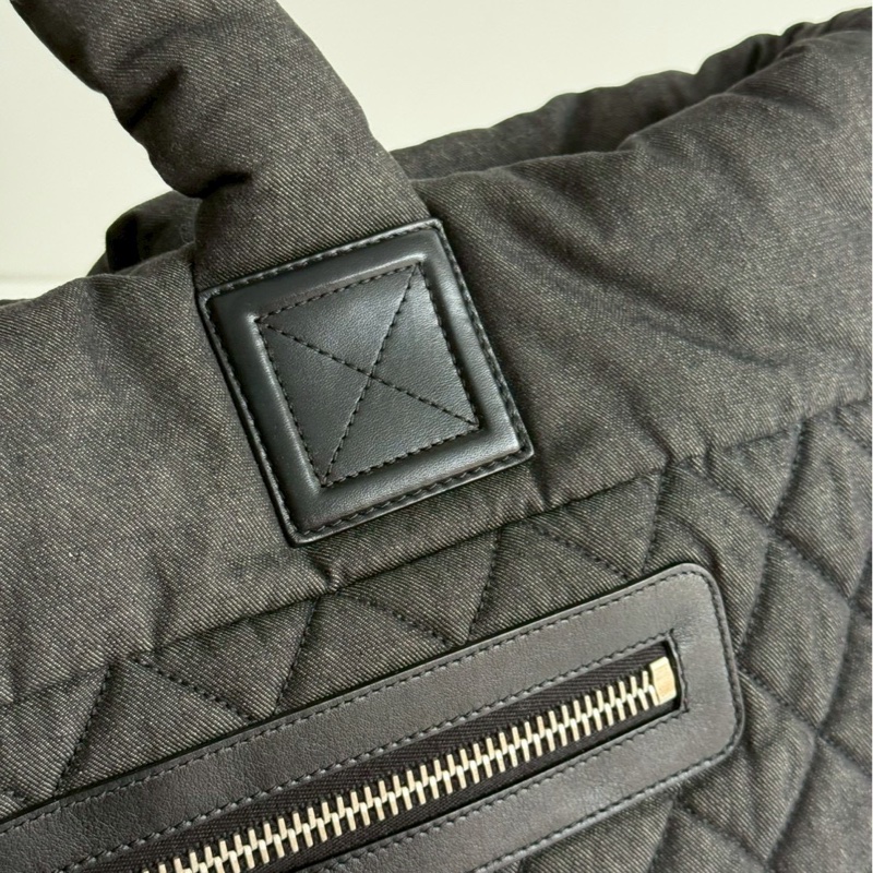 99新🆕 保卡款 Chanel 香奈兒 單寧空氣托特包-8