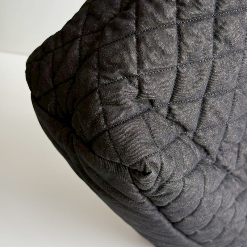 99新🆕 保卡款 Chanel 香奈兒 單寧空氣托特包-11