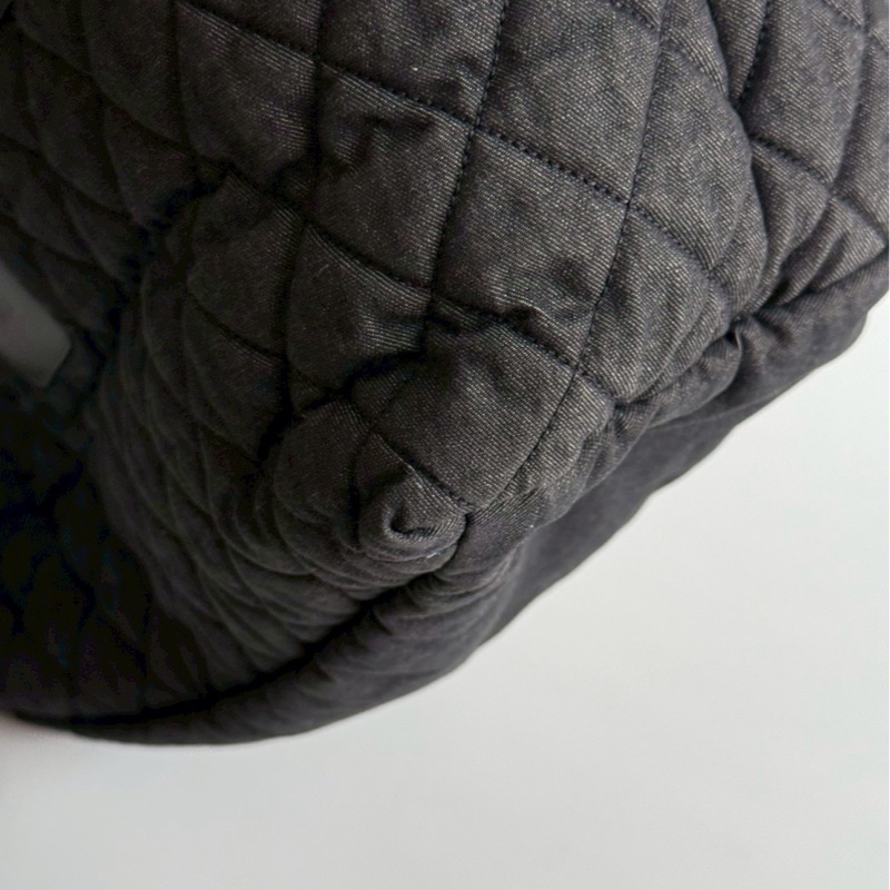 99新🆕 保卡款 Chanel 香奈兒 單寧空氣托特包-12