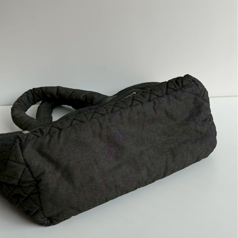 99新🆕 保卡款 Chanel 香奈兒 單寧空氣托特包-13