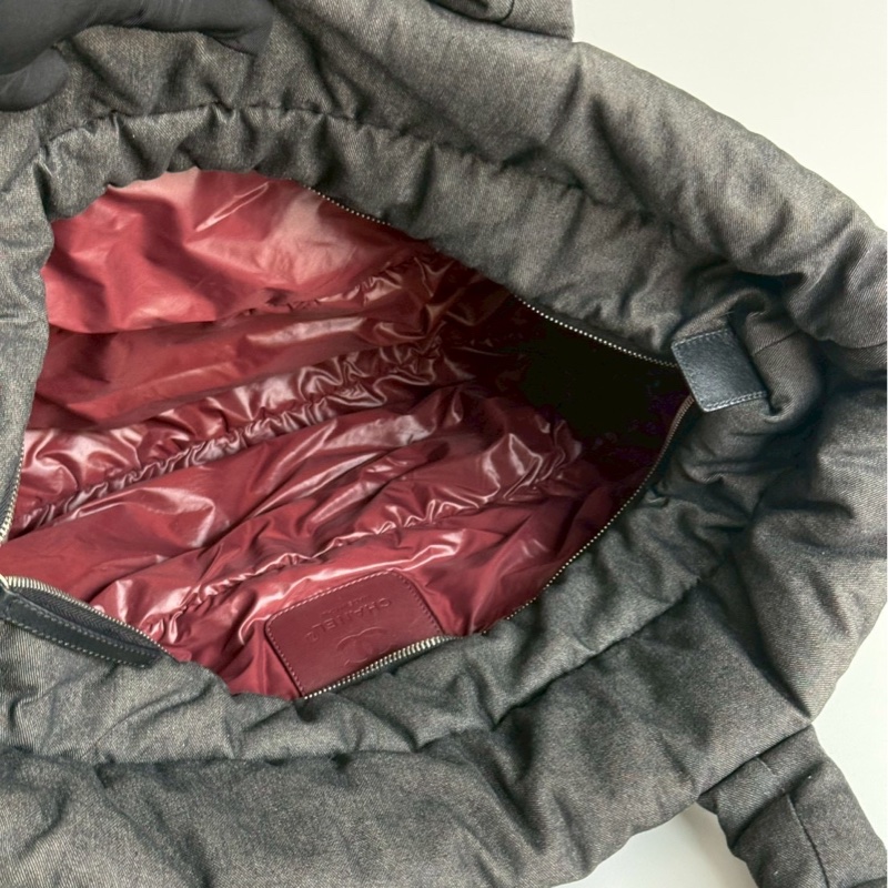 99新🆕 保卡款 Chanel 香奈兒 單寧空氣托特包-15