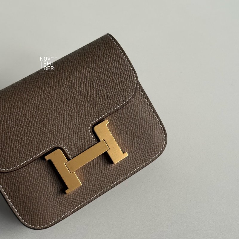 全新🤎 Hermès 愛馬仕 Constance Slim 大象灰金釦-1