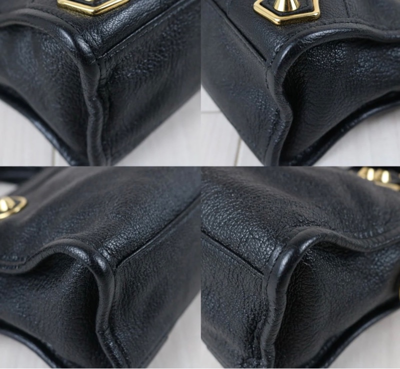 「JL精品代購」98新 Balenciaga 巴黎世家 經典機車包 黑金-7