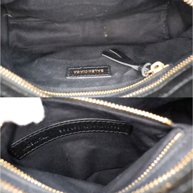 「JL精品代購」98新 Balenciaga 巴黎世家 經典機車包 黑金-8