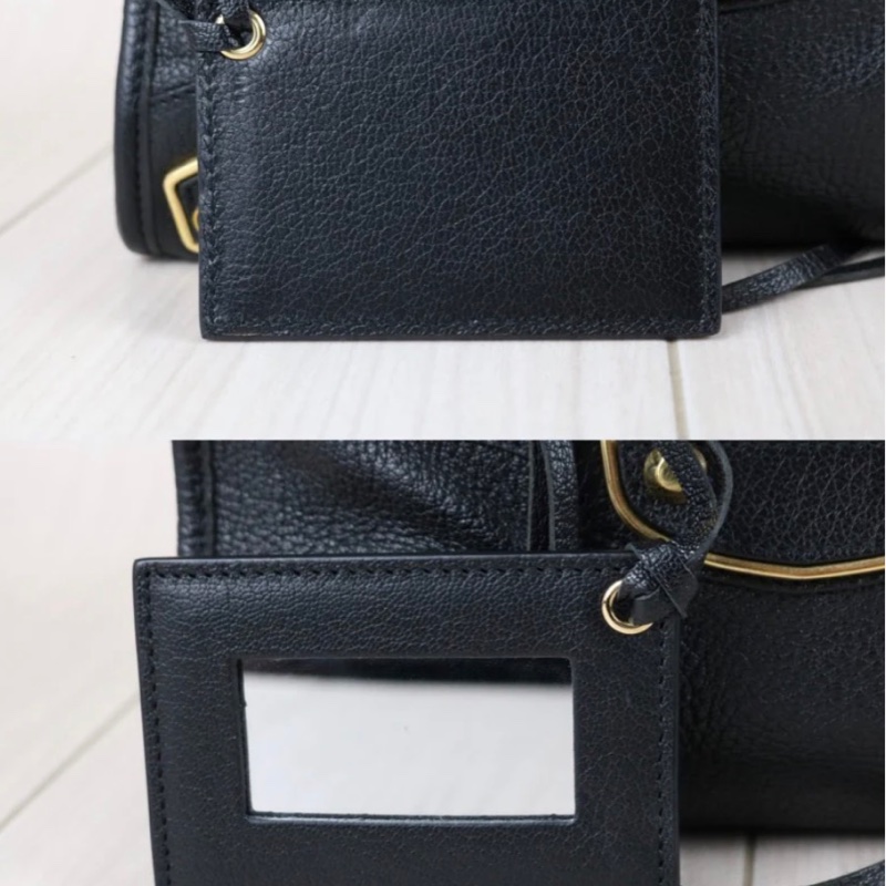 「JL精品代購」98新 Balenciaga 巴黎世家 經典機車包 黑金-13