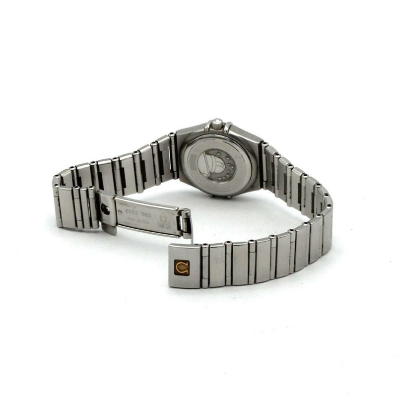 歐米茄星座系列迷你1562.30不鏽鋼石英錶-5