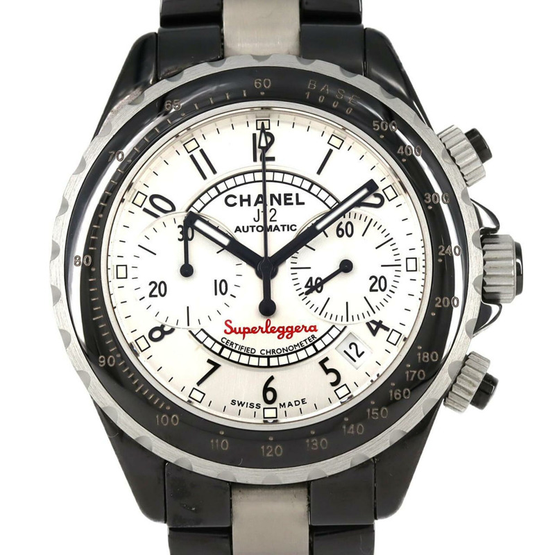 香奈兒 J12 Superleggera 計時碼錶 H1624 陶瓷 x 鋁合金自動腕錶-0