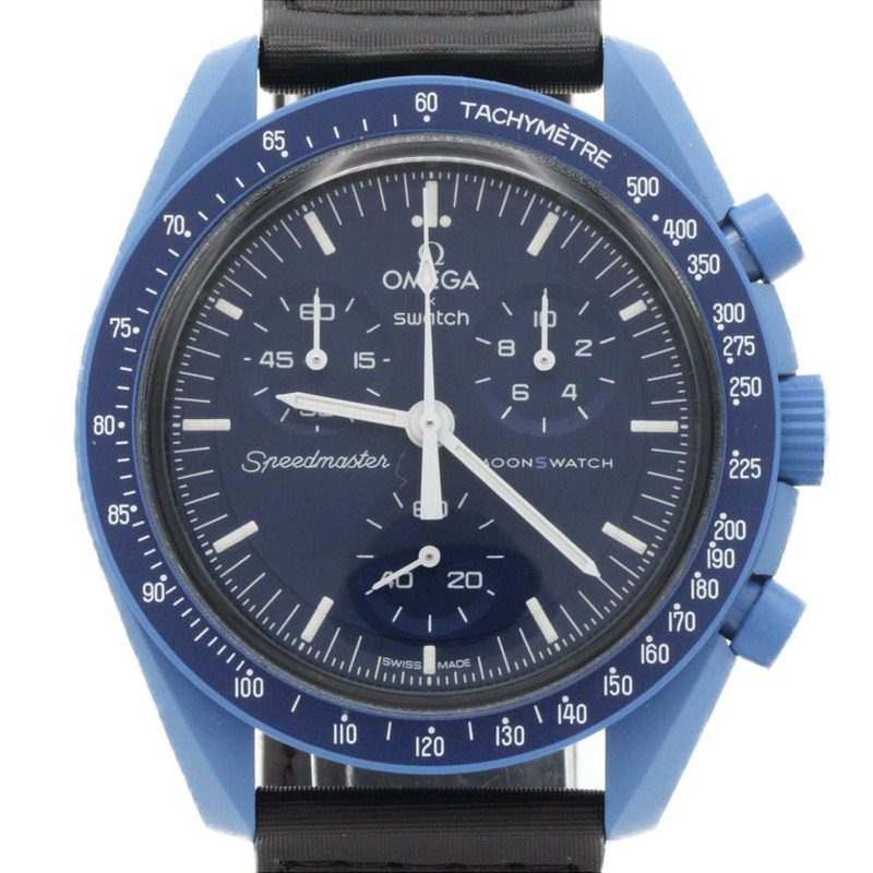 Swatch x Omega 土星任務 SO33T100 生物陶瓷石英錶-0