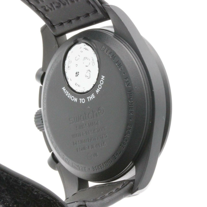 Swatch x Omega 月相任務史努比 SO33B700 生物陶瓷石英錶-4