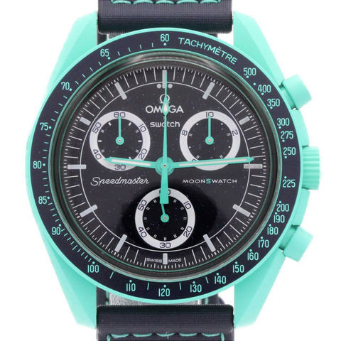 Swatch x Omega 地球任務極光 S033L103 生物陶瓷石英錶