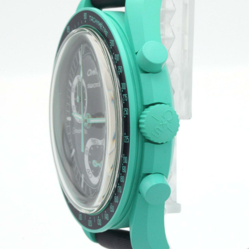 Swatch x Omega 地球任務極光 S033L103 生物陶瓷石英錶-2