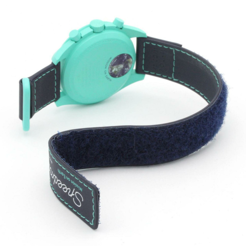 Swatch x Omega 地球任務極光 S033L103 生物陶瓷石英錶-5