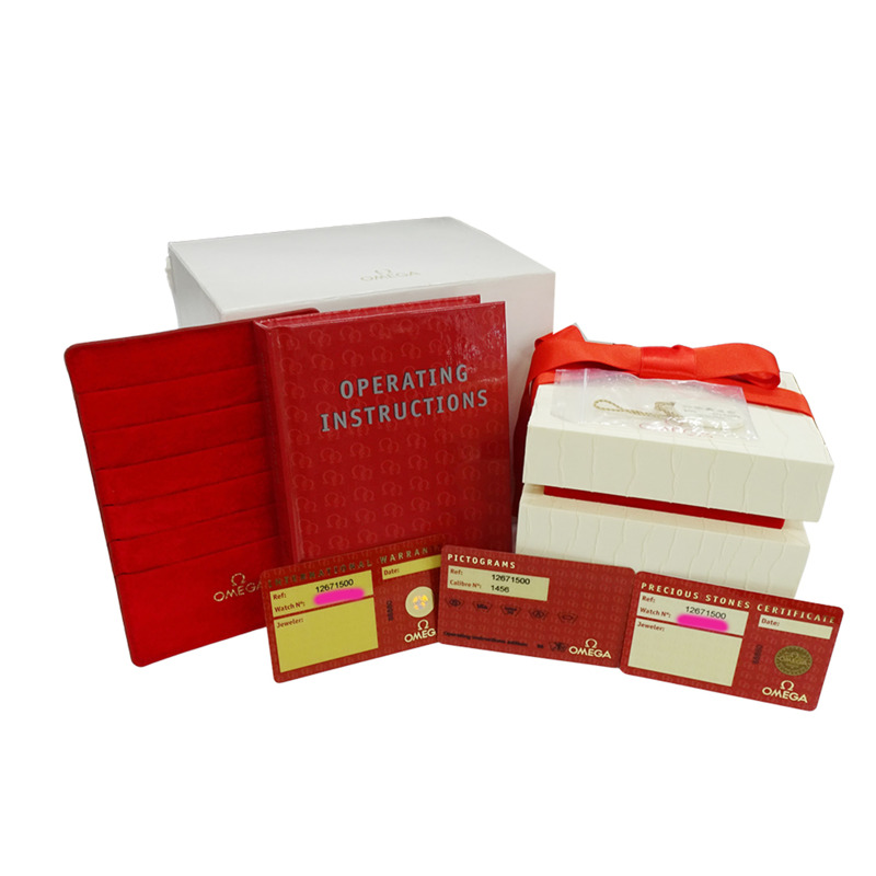 歐米茄星座系列迷你1267.15女錶，品牌名稱，鑲鑽，石英機芯，不銹鋼(SS)/黃金(YG)組合，全條錶帶-6