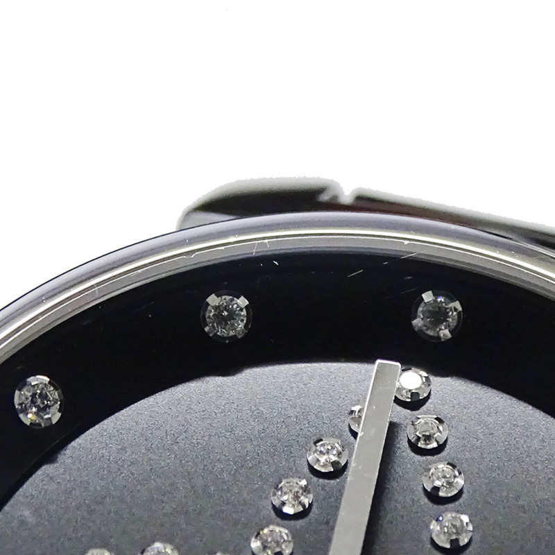 路易威登 (Louis Vuitton) 女士腕錶 Tambour Forever 鑽石石英 QZ 不鏽鋼 SS 皮革 Q12M5 銀色黑色-8