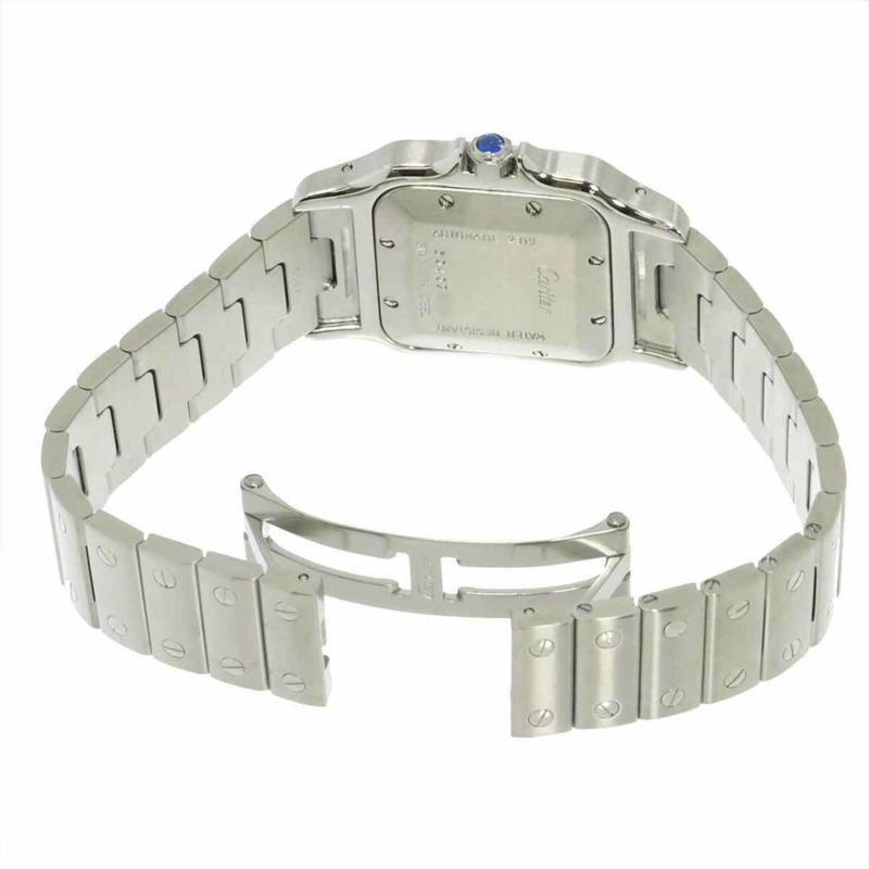 卡地亞 Santos Galbee LM W20040D6 男錶，銀色，自動上鍊機芯-4