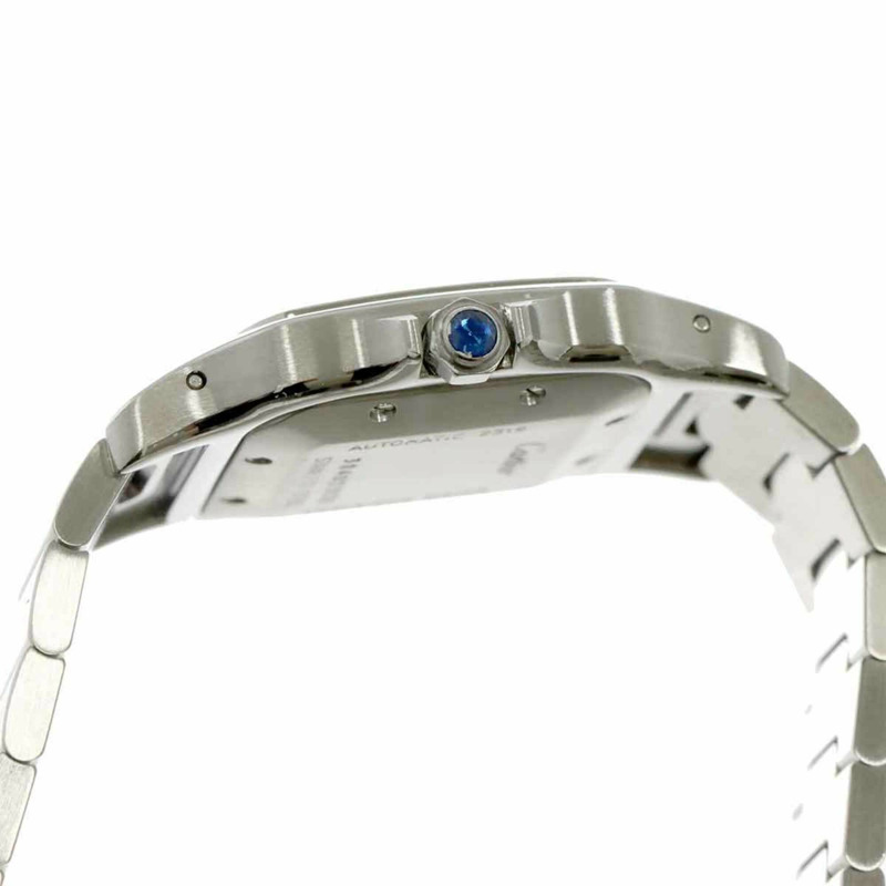 卡地亞 Santos Galbee LM W20040D6 男錶，銀色，自動上鍊機芯-5