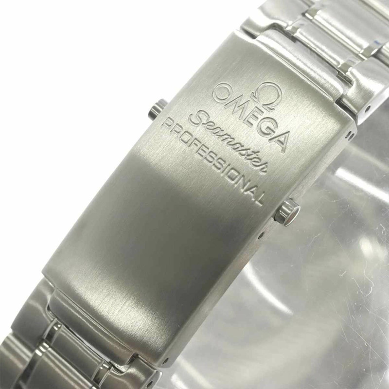 歐米茄海馬300雙色2236 50男童腕錶，日期顯示，黑色白金錶圈，自動上鍊機芯-5