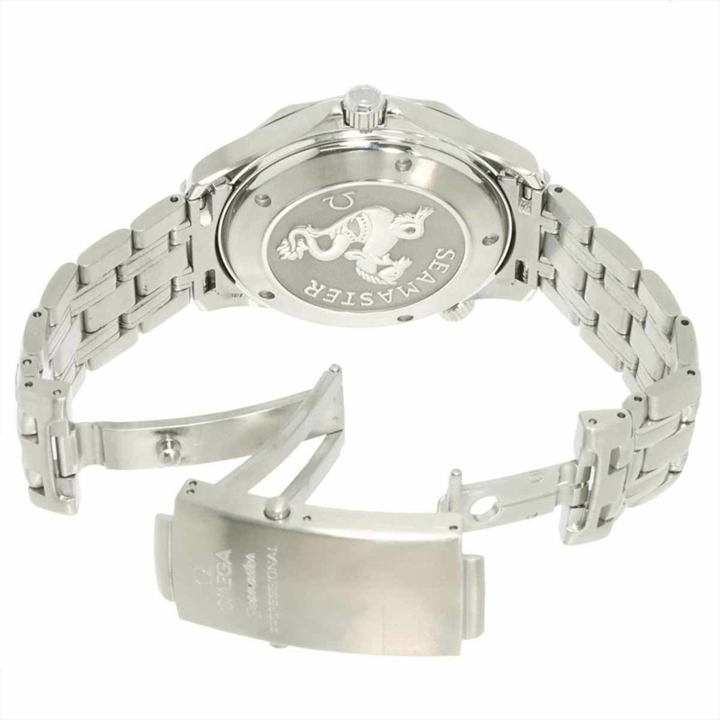 歐米茄海馬系列專業300公尺同軸天文台認證腕錶222080，男士腕錶，日期顯示，海軍藍，自動上鍊機芯-4