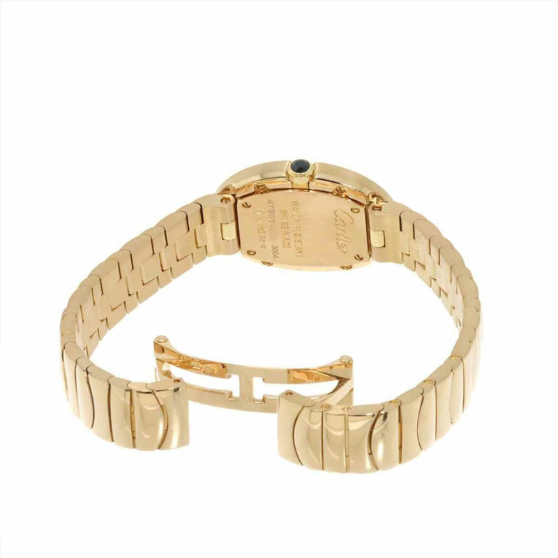 卡地亞 Baignoire SM W8000005 女士腕錶，銀色，18K 玫瑰金，實心石英錶-4