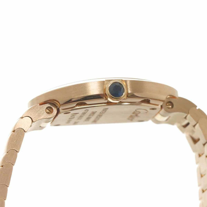 卡地亞 Baignoire SM W8000005 女士腕錶，銀色，18K 玫瑰金，實心石英錶-5