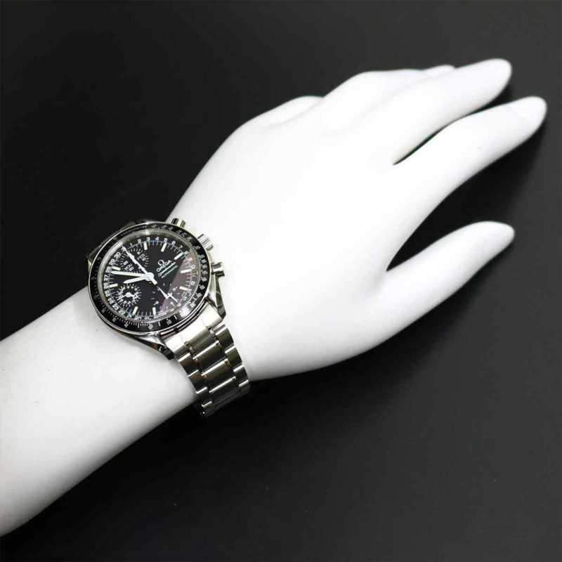 歐米茄超霸系列 Mark 40 Cosmos 三重日曆 3520 50 男士腕錶 黑色 自動上鍊-2