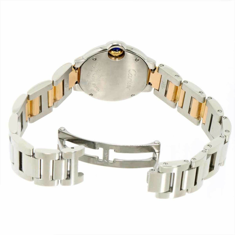 卡地亞 Ballon Bleu SM 28毫米雙色 W6920034 女士腕錶 粉紅錶殼 PG 鍍金 石英-4