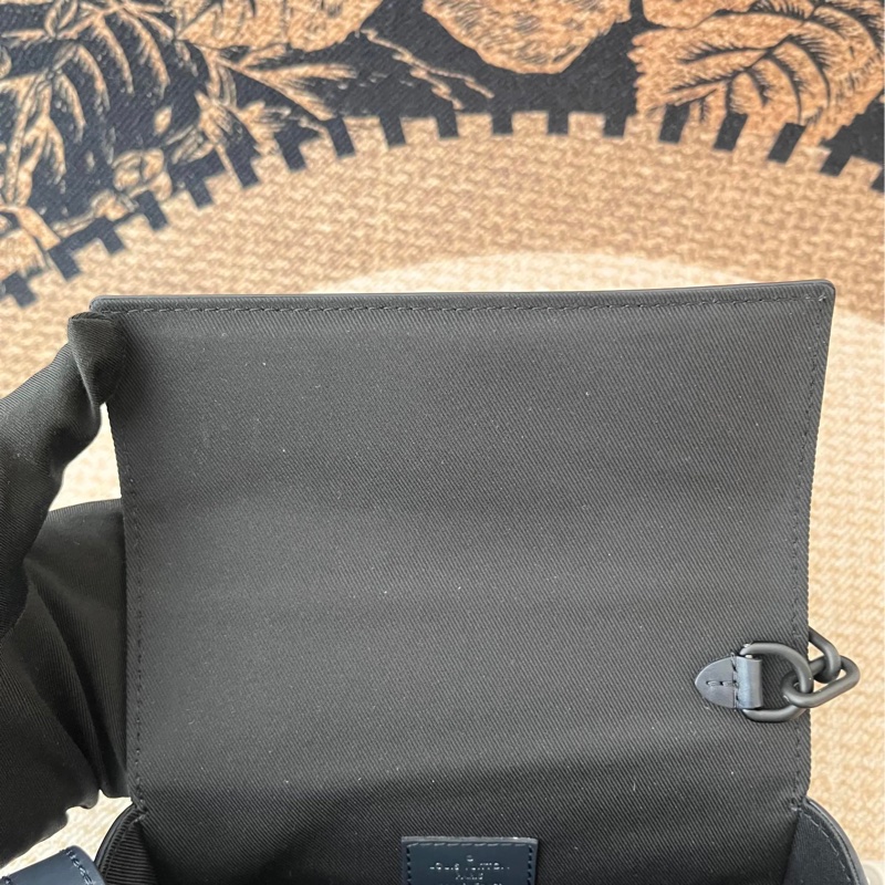 【LV】白藍黑拼色棋盤格Steamer-6